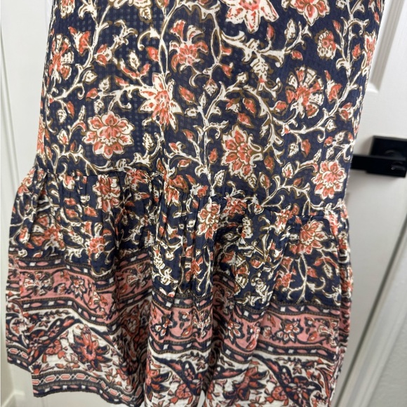 VERONICA BEARD
Leanna Sleeveless Ruffle Minidress In Moonlit Ocean Multi Small. - Picture 6 of 17